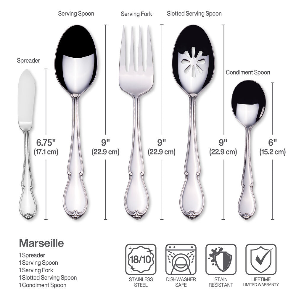 Marseille 65 Piece Flatware Set, Service for 12
