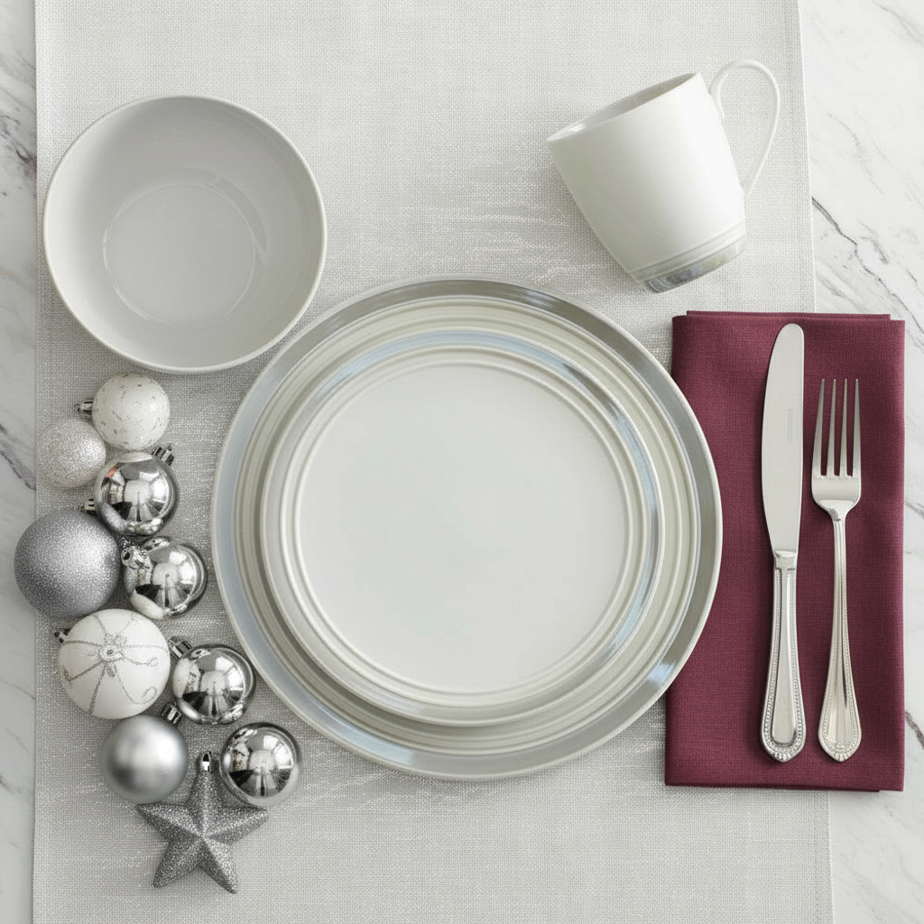 Elura Gray 4 Piece Place Setting