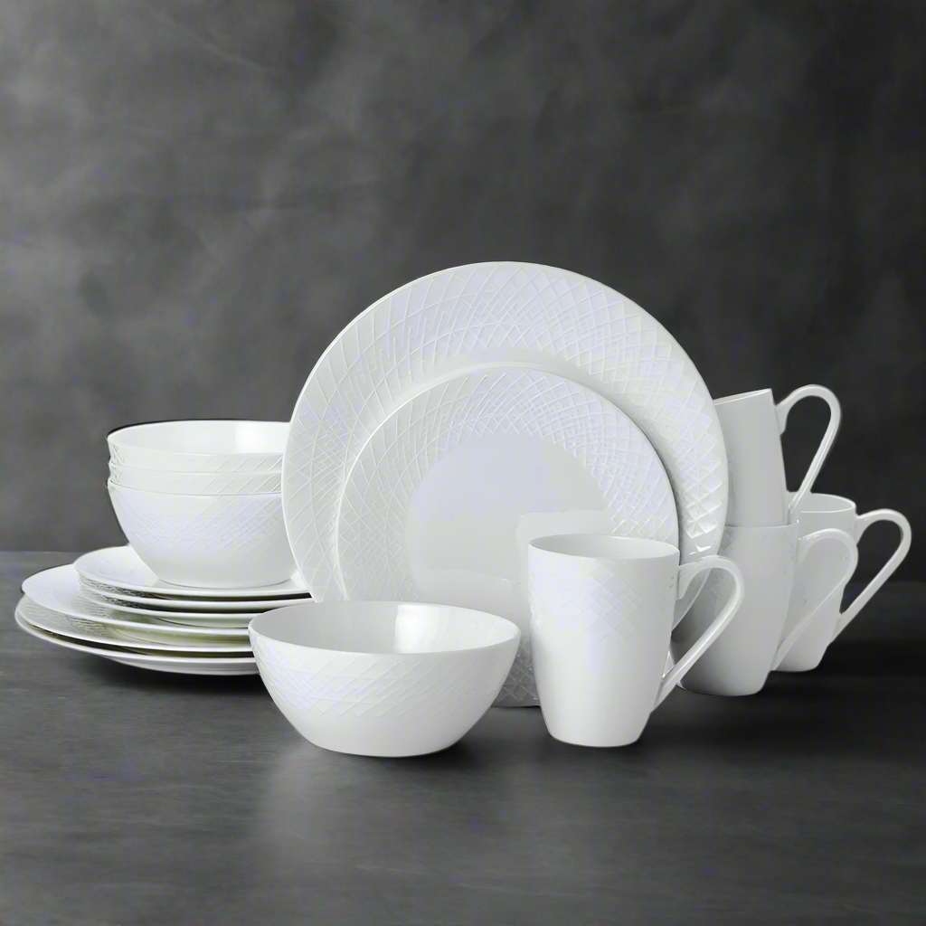 Jenna 16 Piece Dinnerware Set, Service for 4