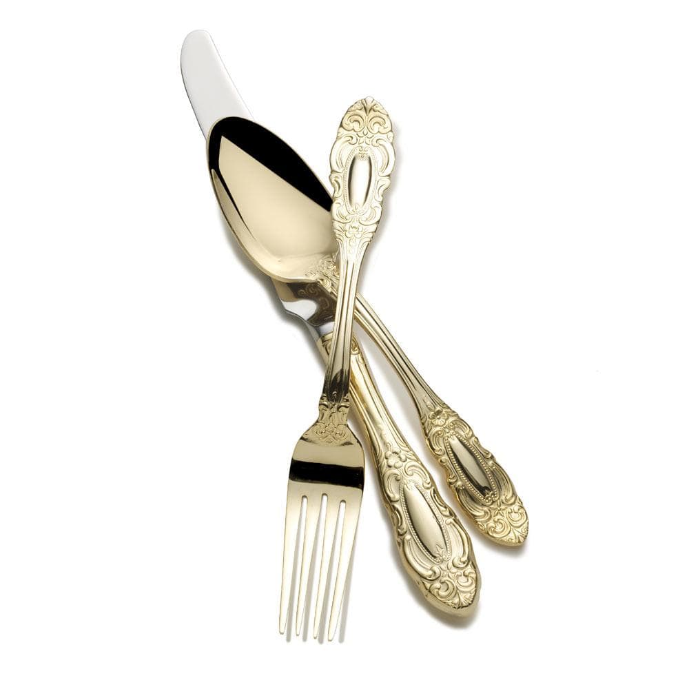 Wallace Duchess Gold 65 Piece Flatware Set, Service for 12