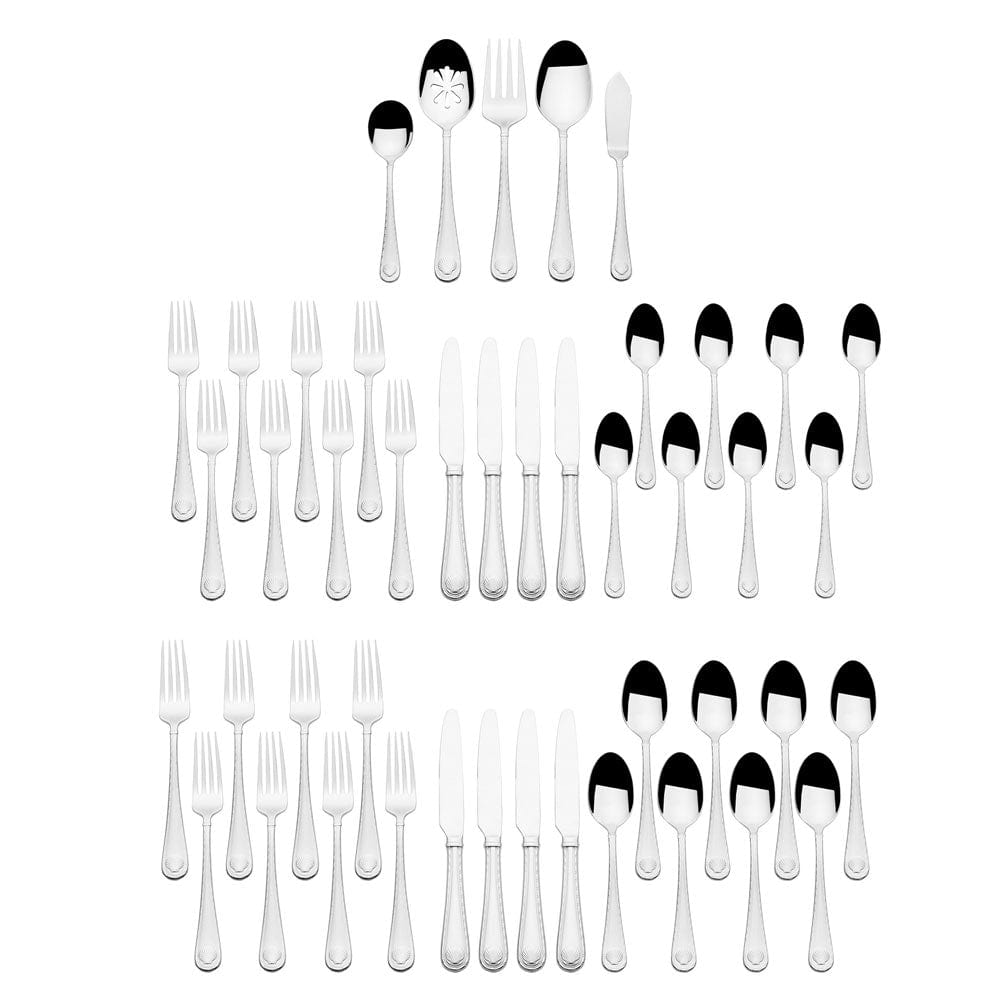 Wallace Shell 45 Piece Flatware Set, Service for 8