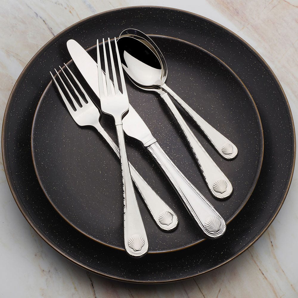 Wallace Shell 45 Piece Flatware Set, Service for 8